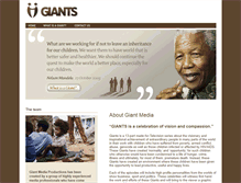 Tablet Screenshot of giantmediaproductions.com